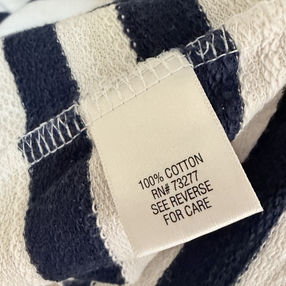 Sonoma Nautical stripe 100% cotton short sleeve dress blue white medium dress - Picture 6 of 6